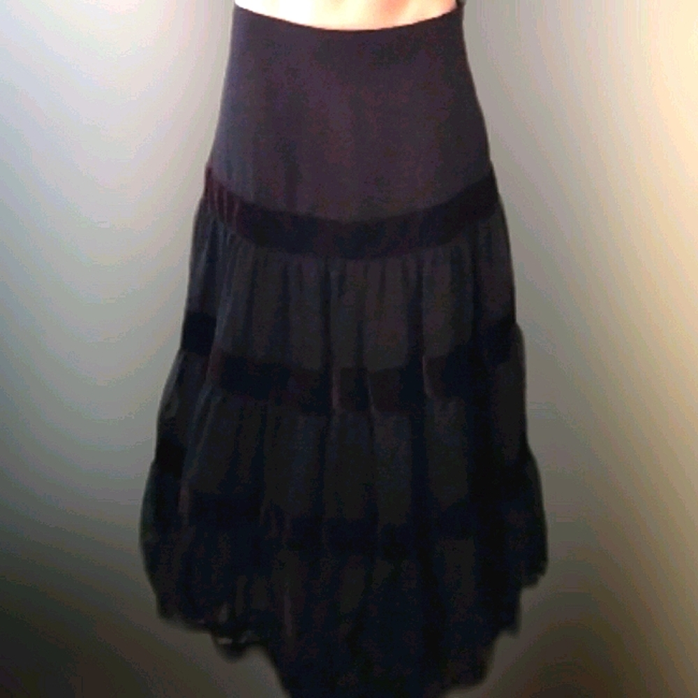 Wet Seal Midi Skirt Chocolate Brown